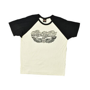 Aerosmith x Harley-Davidson Men's Raglan T-Shirt Short Sleeve Cotton Size XL